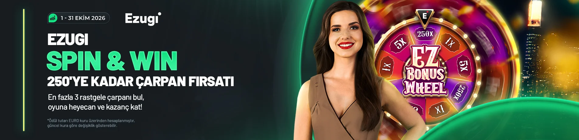 EZUGI SPIN & WIN ÇARPAN TURNUVASI